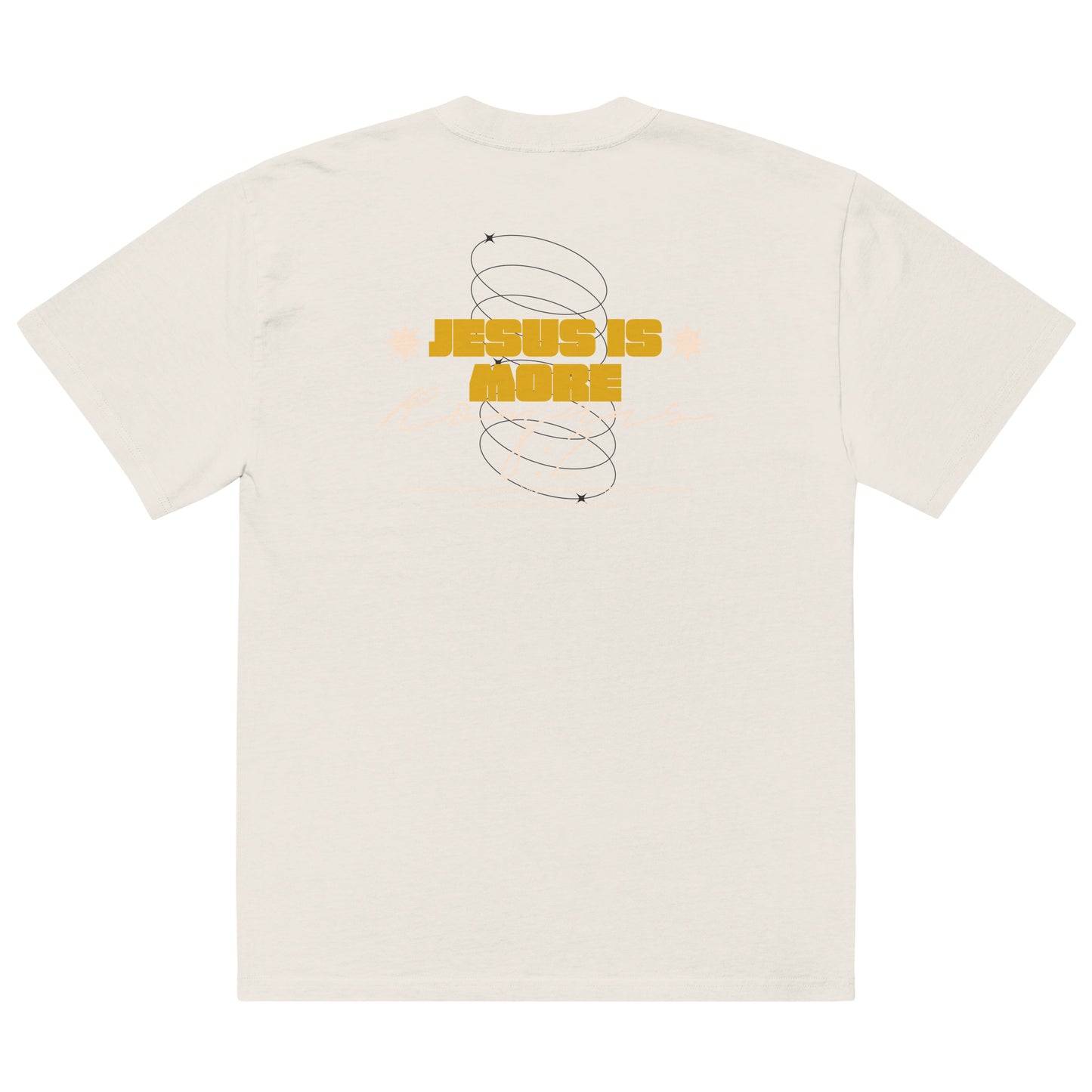 Jesus Is More | Oversized, heavyweight, faded t-shirt