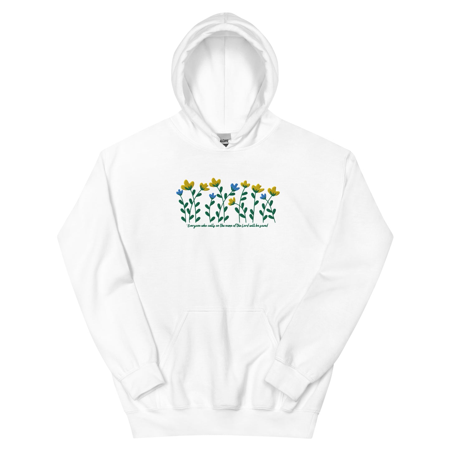 Naomi Flower Hoodie | Embroidered Unisex Hoodie
