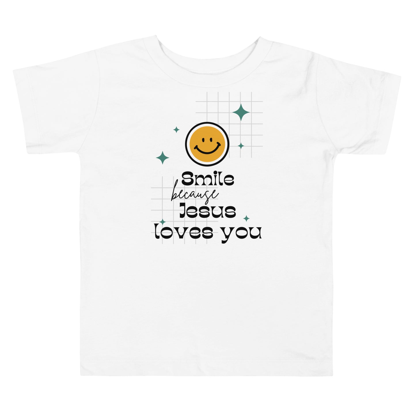 Smile Because Jesus Loves You Toddler Short Sleeve Tee