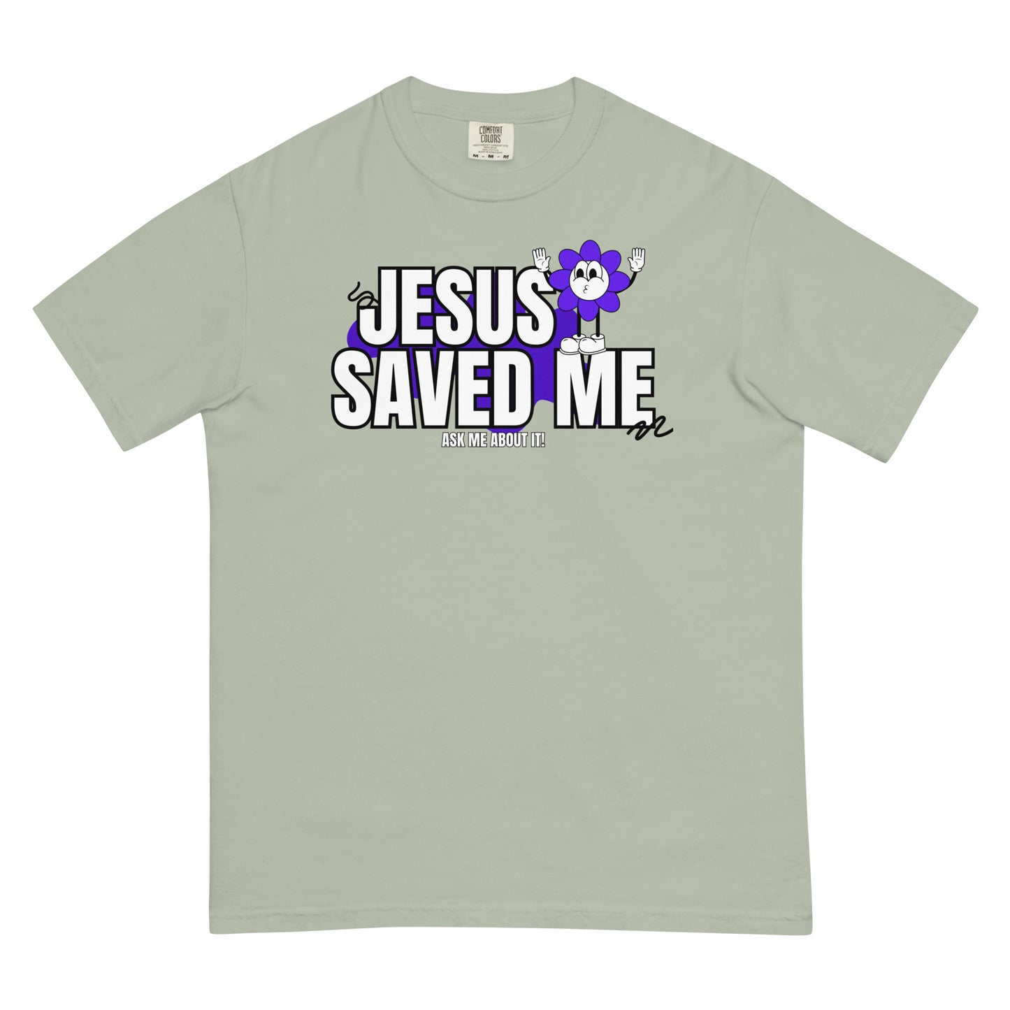 Jesus Saved Me Retro T | Unisex Comfort Color T