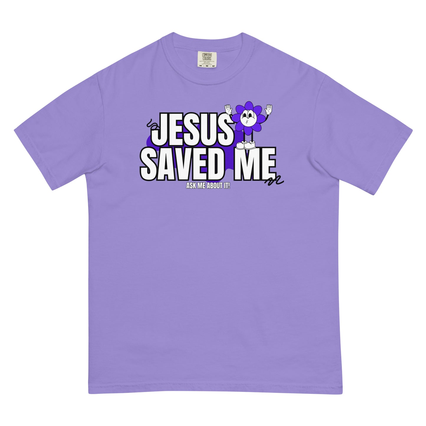 Jesus Saved Me Retro T | Unisex Comfort Color T