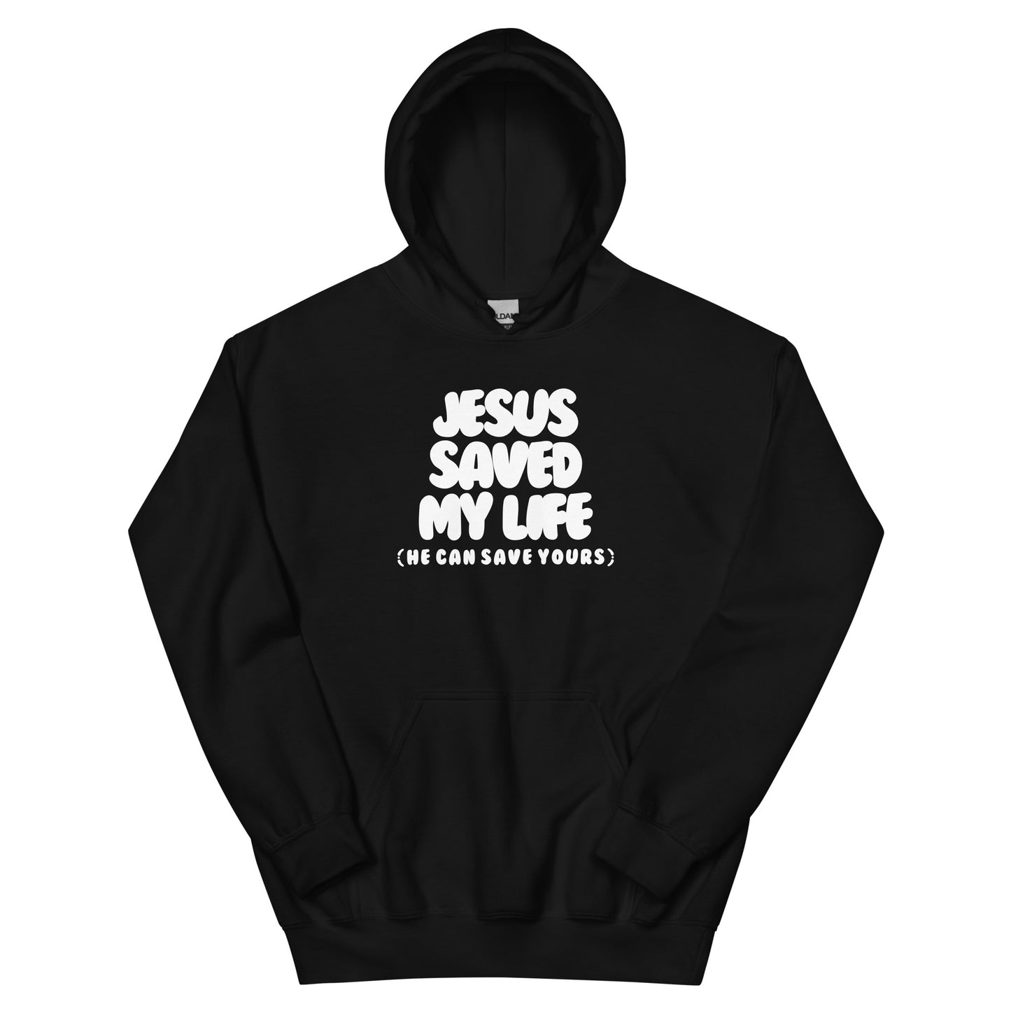 Jesus Saved My Life Unisex Hoodie (Bubble Letters)