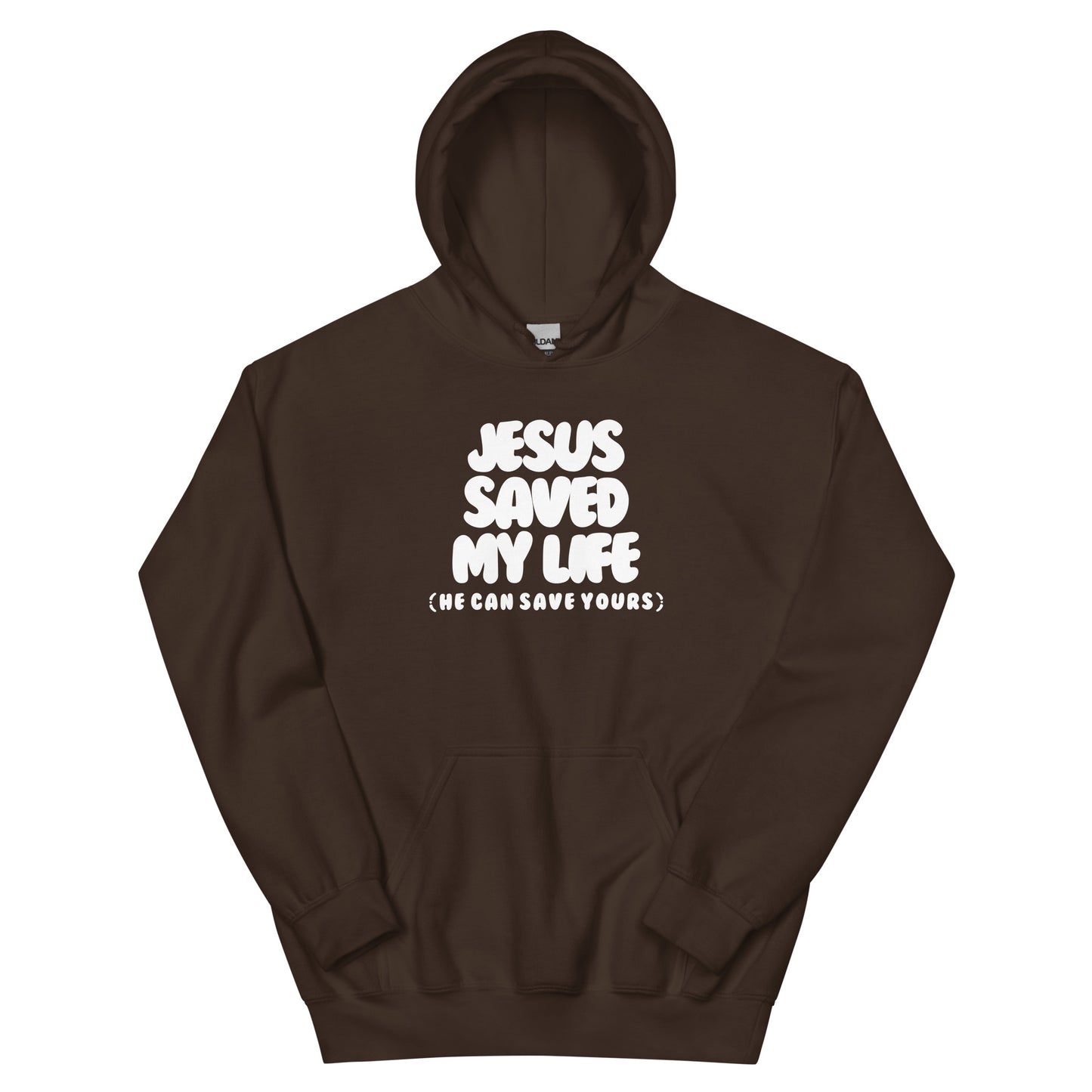 Jesus Saved My Life Unisex Hoodie (Bubble Letters)