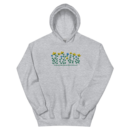 Naomi Flower Hoodie | Embroidered Unisex Hoodie