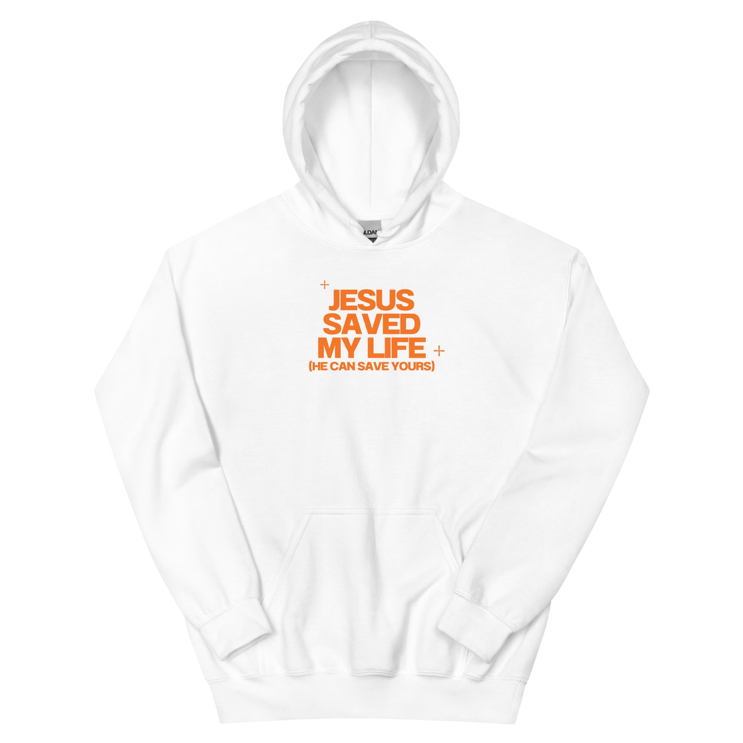 Jesus Saved My Life Unisex Hoodie (Modern Letters)