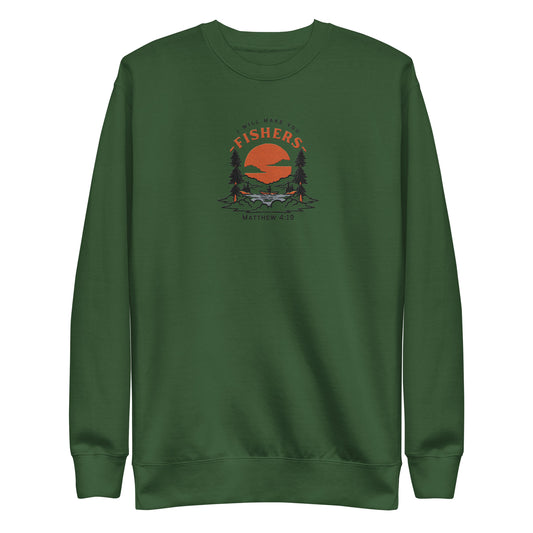 Fishers Embroidered Crewneck