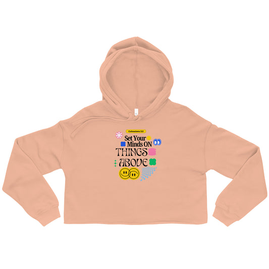 Things Above Crop Hoodie